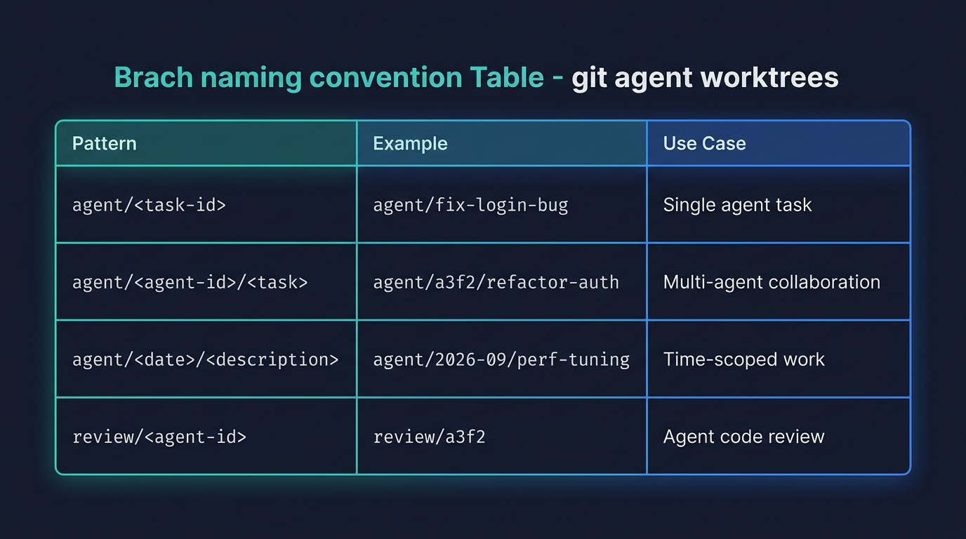 Branch Naming Conventions for Agent Worktrees illustration